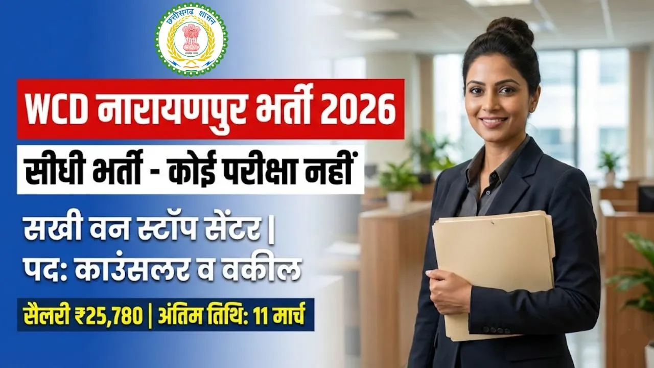 WCD Narayanpur Vacancy