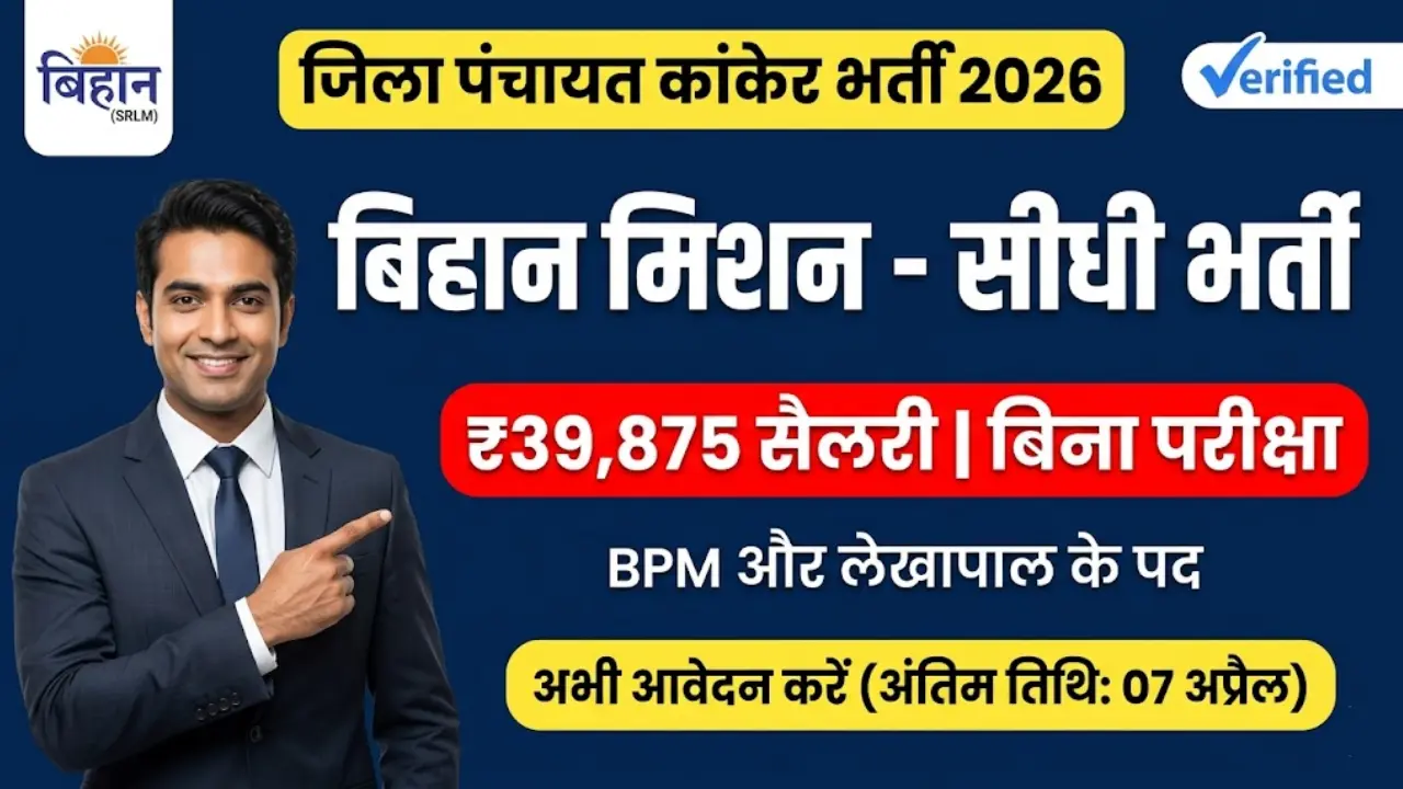 Kanker Zila Panchayat Vacancy 2026