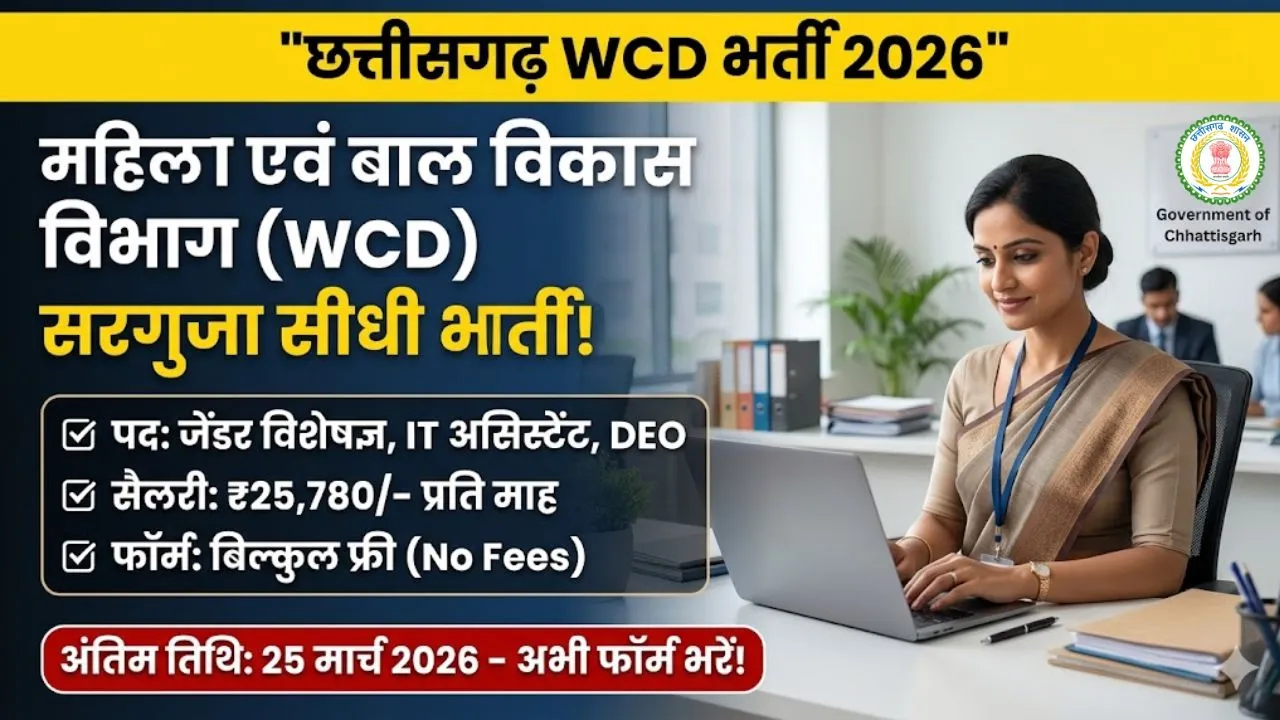 Surguja WCD Vacancy 2026