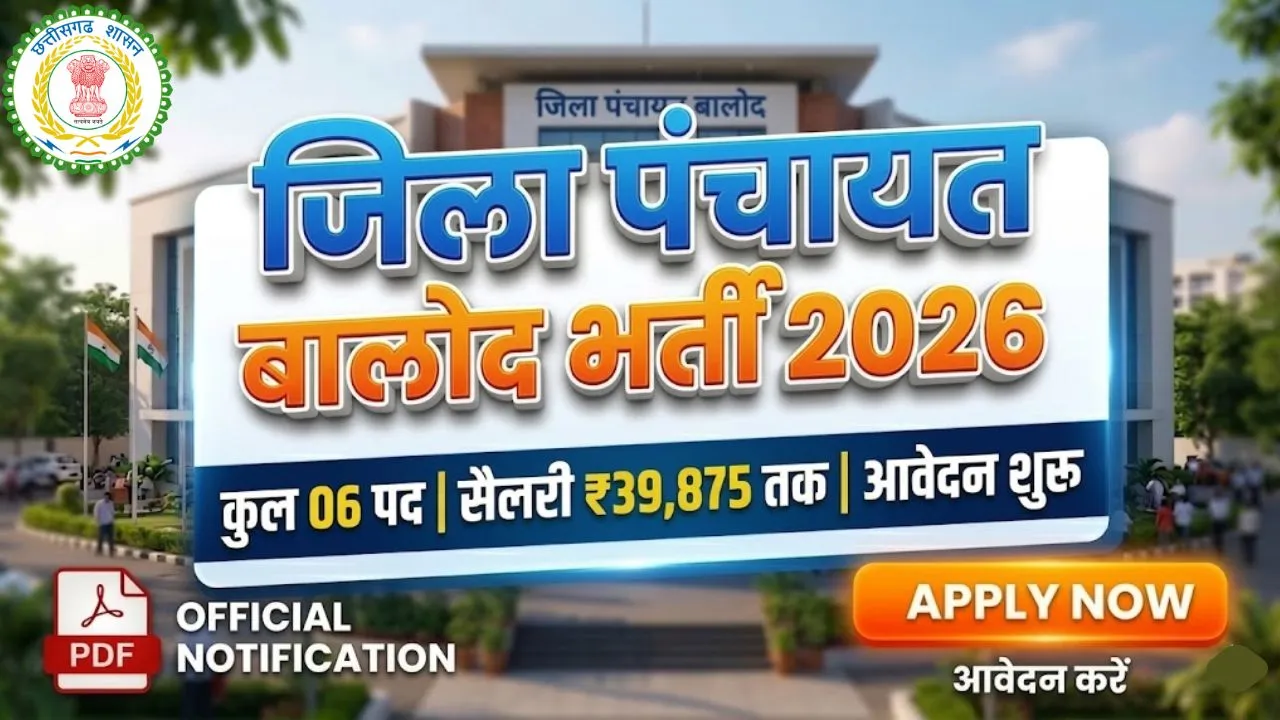 Zila Panchayat Balod Vacancy 2026