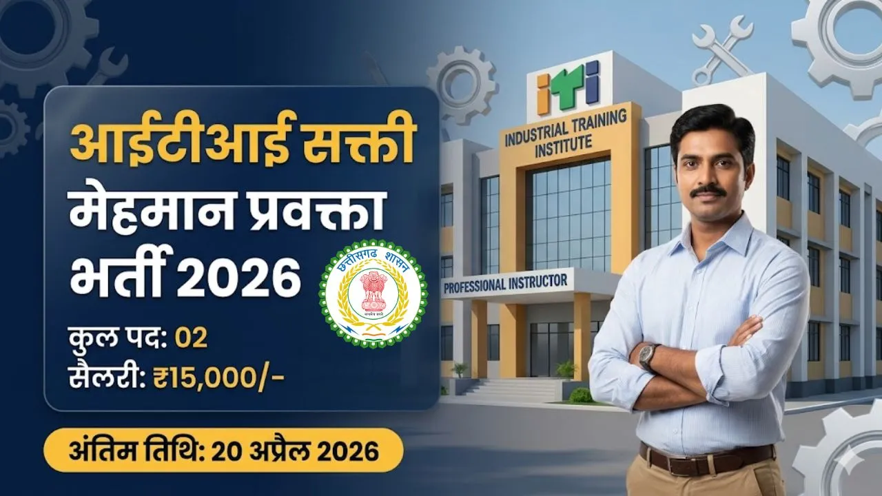 ITI Sakti Guest Lecturer Vacancy